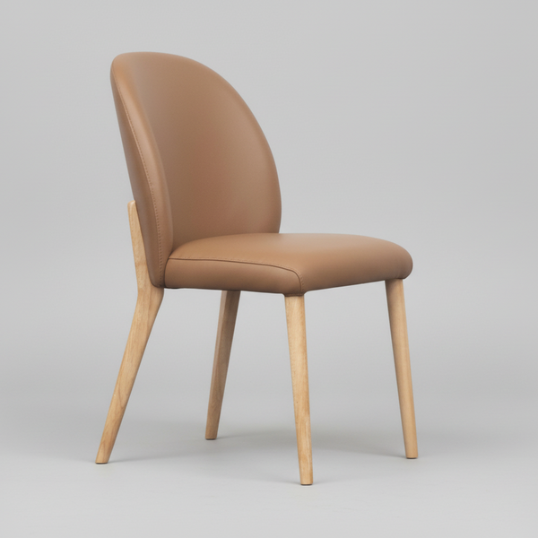 Chloe-A : Dining Chair Cognac Leather
