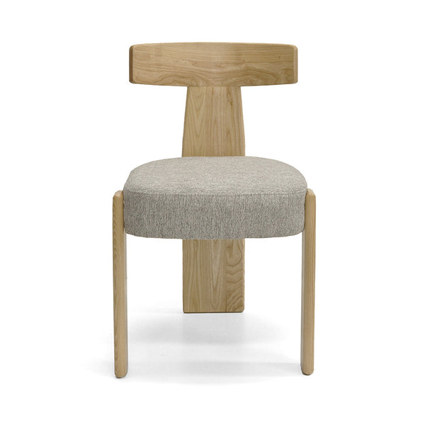 Chloe : Dining Chair Ash Frame with Fusion Stone Fabric