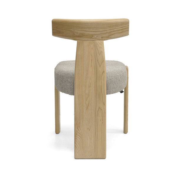 Chloe : Dining Chair Ash Frame with Fusion Stone Fabric