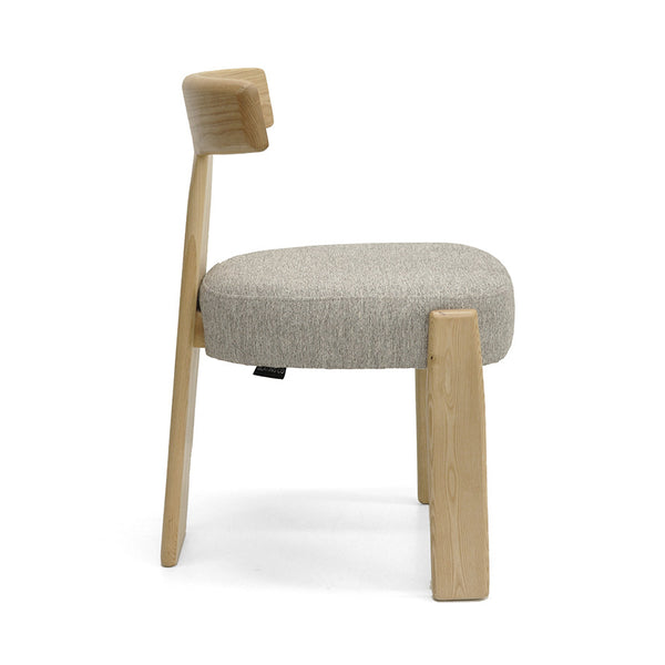 Chloe : Dining Chair Ash Frame with Fusion Stone Fabric