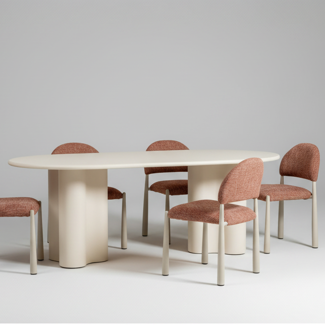 Coastal : Dining Table with Egypt Chairs