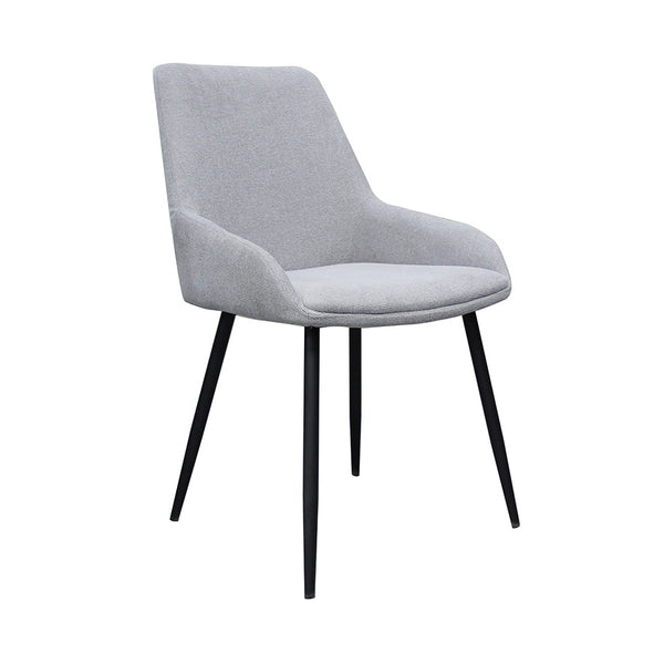 Costa : Dining Chair Light Grey Fabric