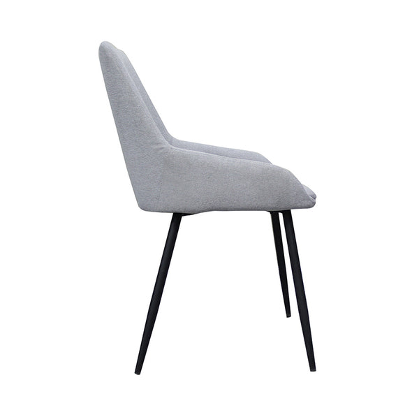 Costa : Dining Chair Light Grey Fabric