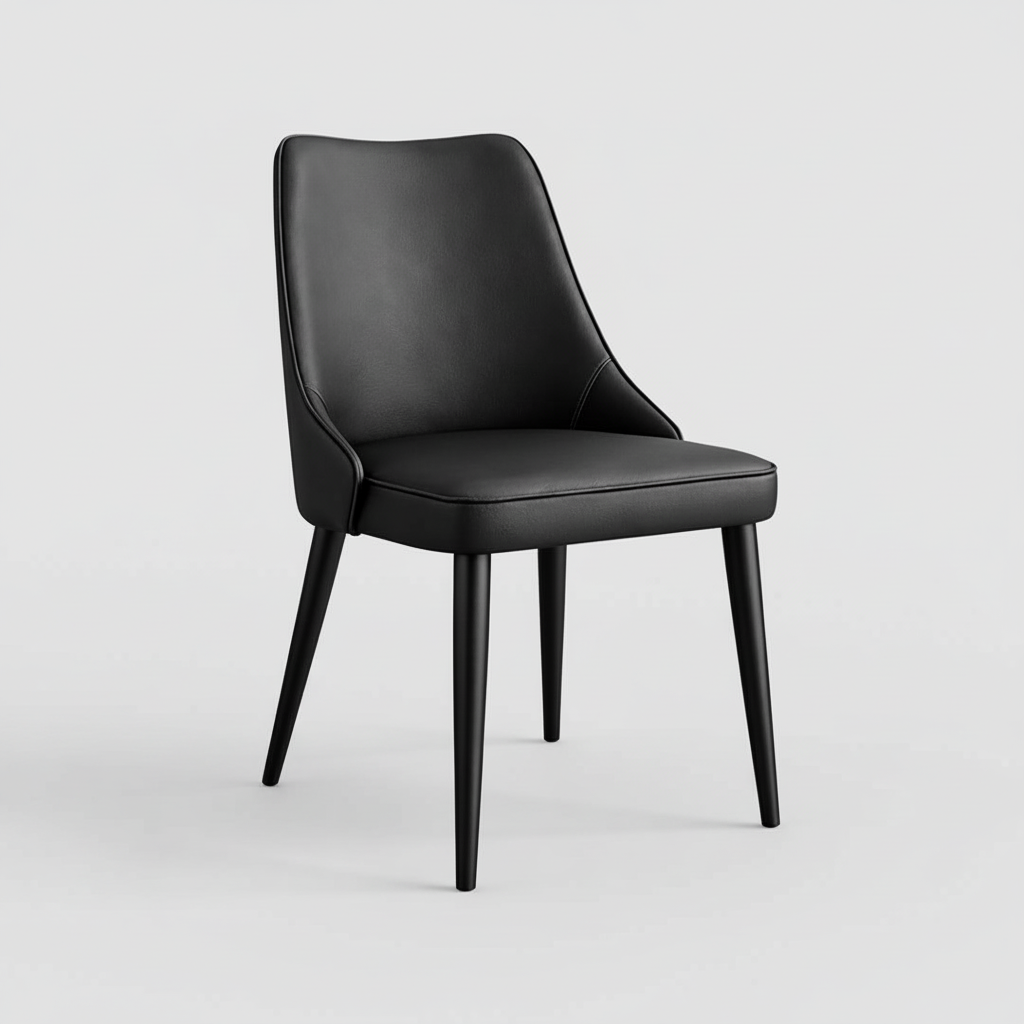 Cruz : Dining Chair in Black