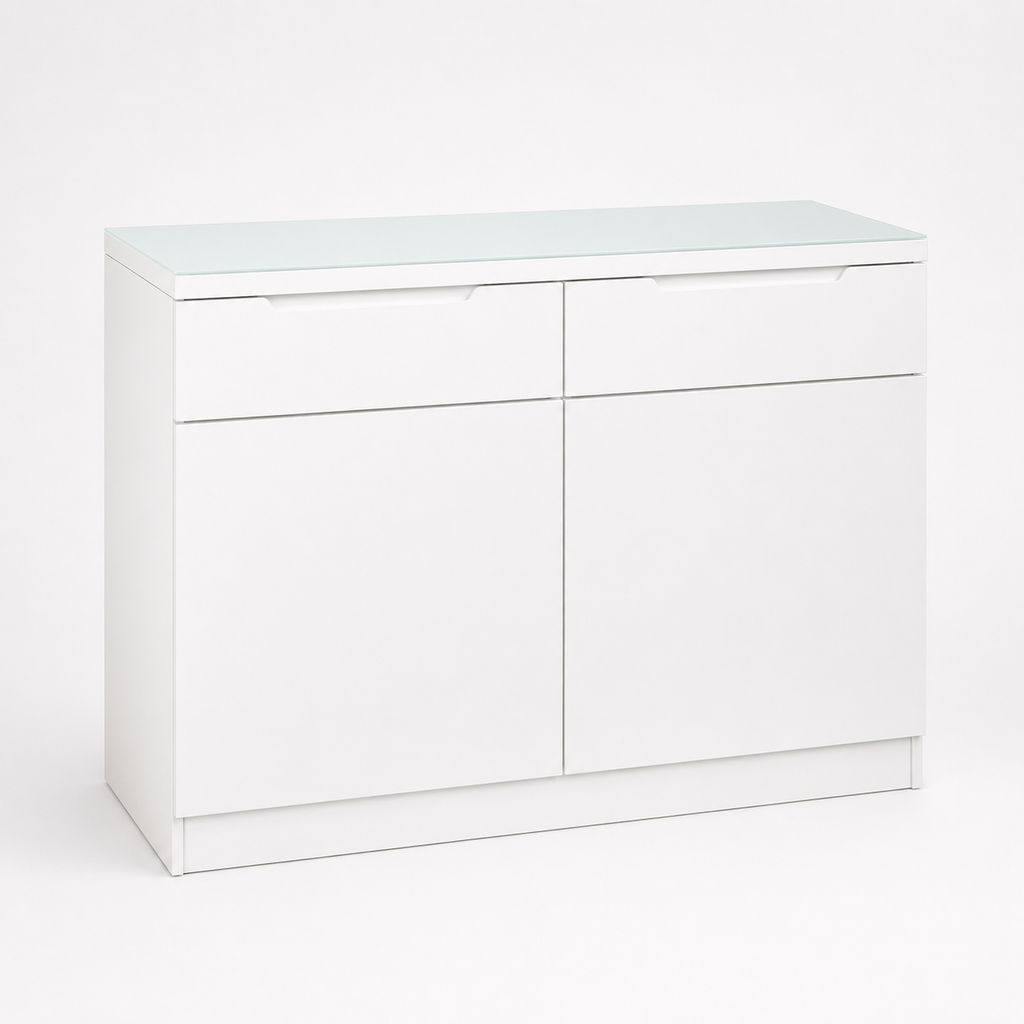 Dallas : Buffet Cabinet White 1m
