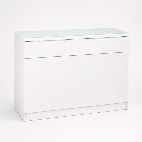 Dallas : Buffet Cabinet White 1m