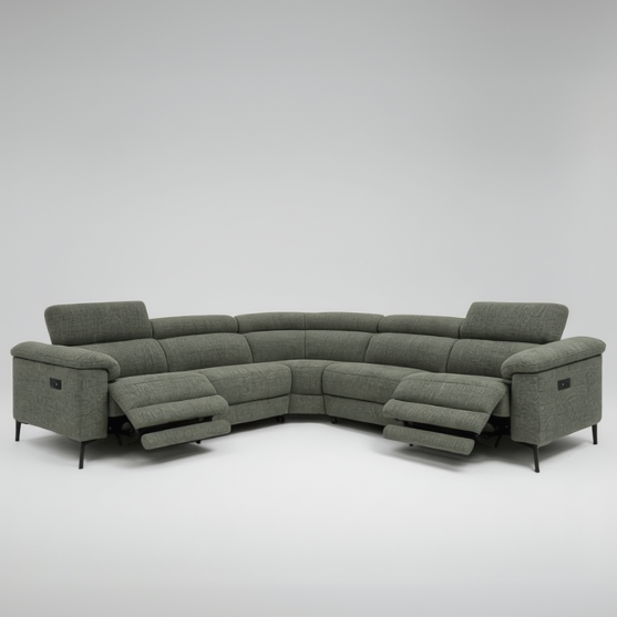Daydream: Modular Corner Sofa Electric Recliner in Fabric