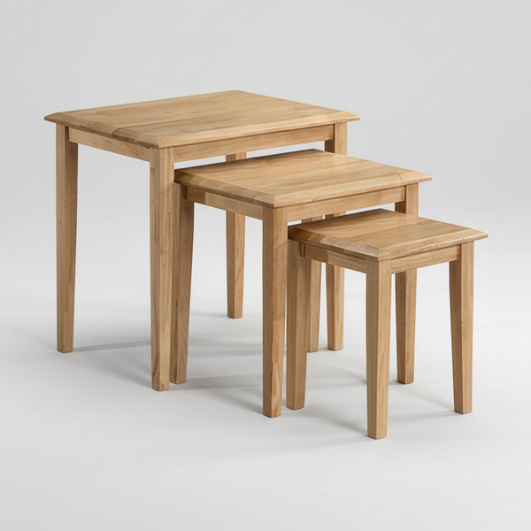 Dundee : Nest of 3 Tables Natural Wood