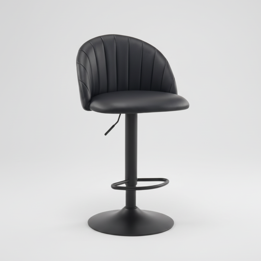 Elk: Bar Stool Black Pu