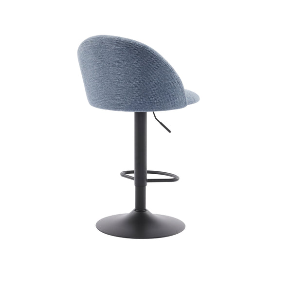 Elk: Bar Stool Blue Fabric