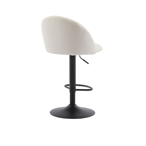 Elk: Bar Stool Ivory Fabric