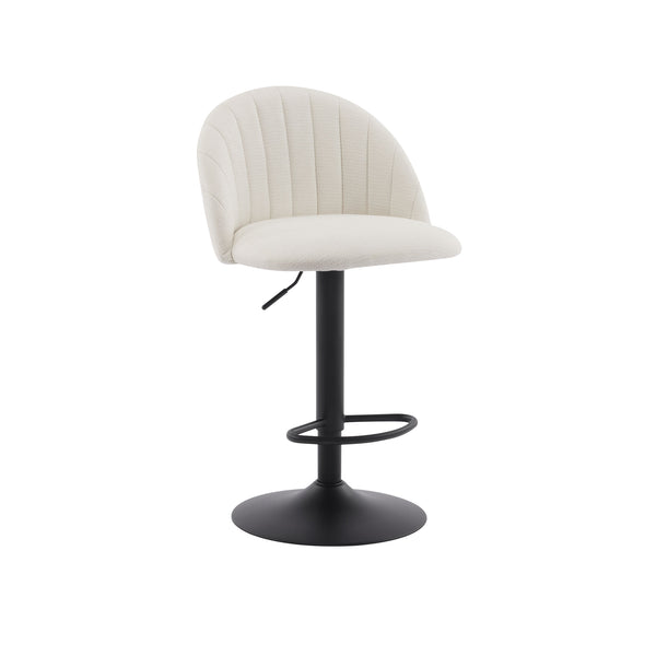 Elk: Bar Stool Ivory Fabric