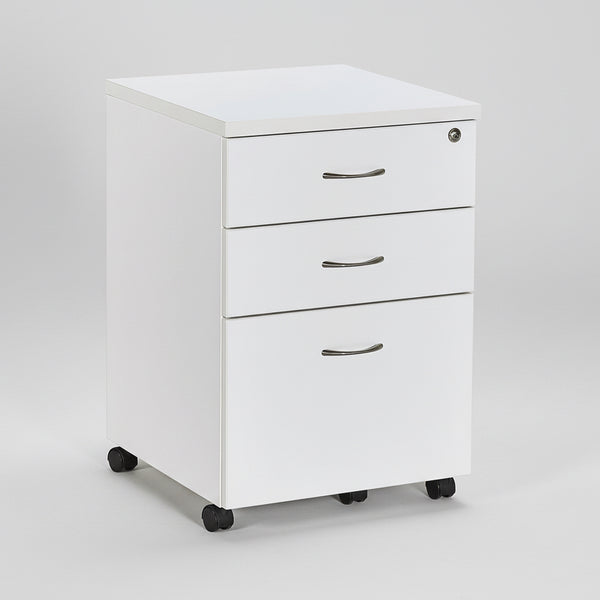 Ergo : Mobile Pedestal White