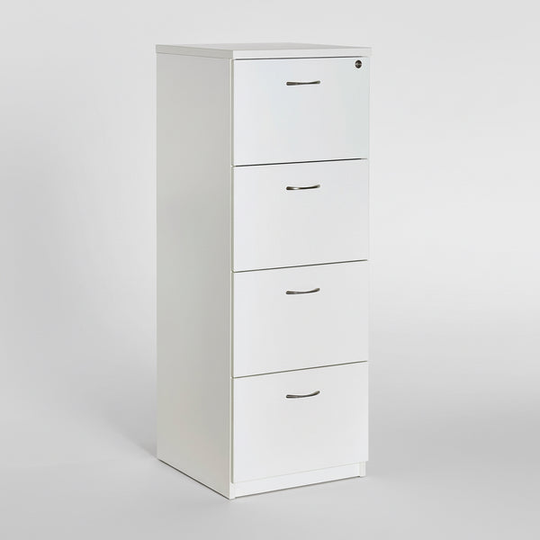 Ergo : Four Drawer Filing Cabinet White