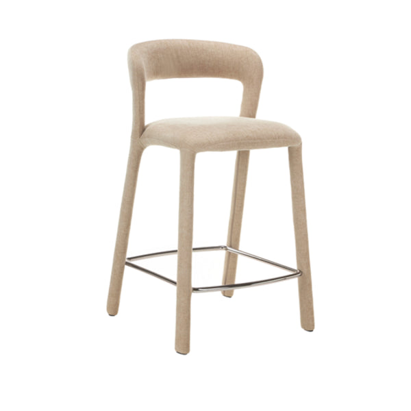 Faro: Bar Stool Beige Fabric