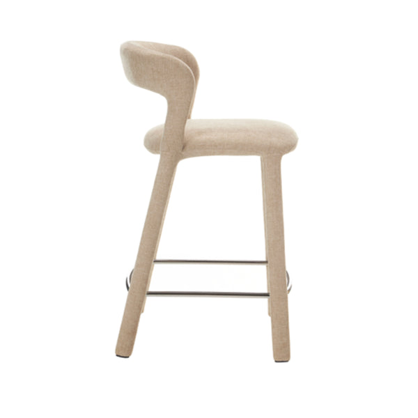 Faro: Bar Stool Beige Fabric