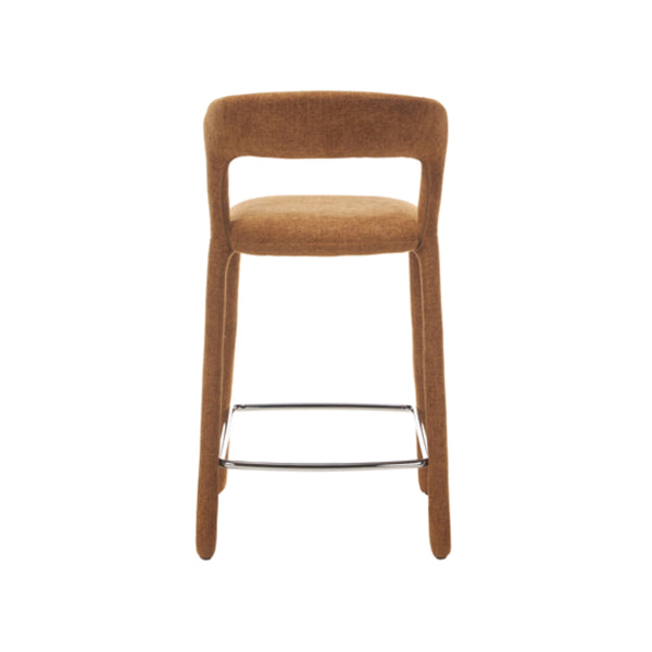 Faro: Bar Stool Copper Fabric