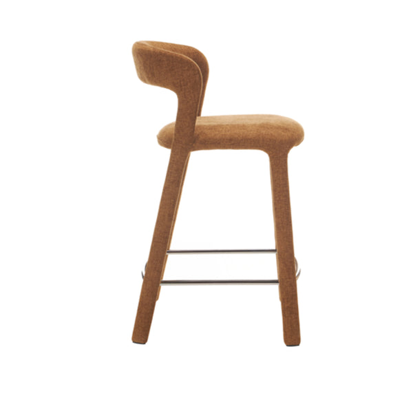 Faro: Bar Stool Copper Fabric