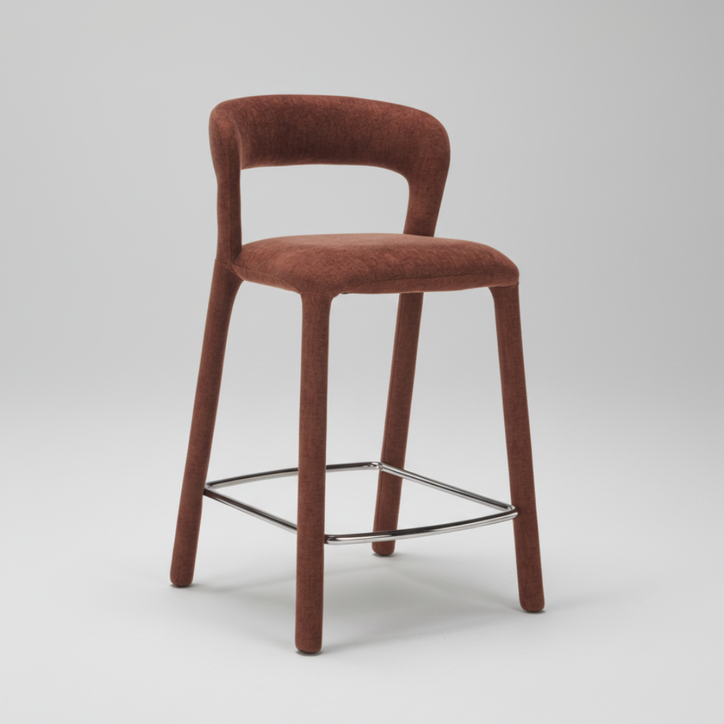 Faro: Bar Stool Brick Fabric
