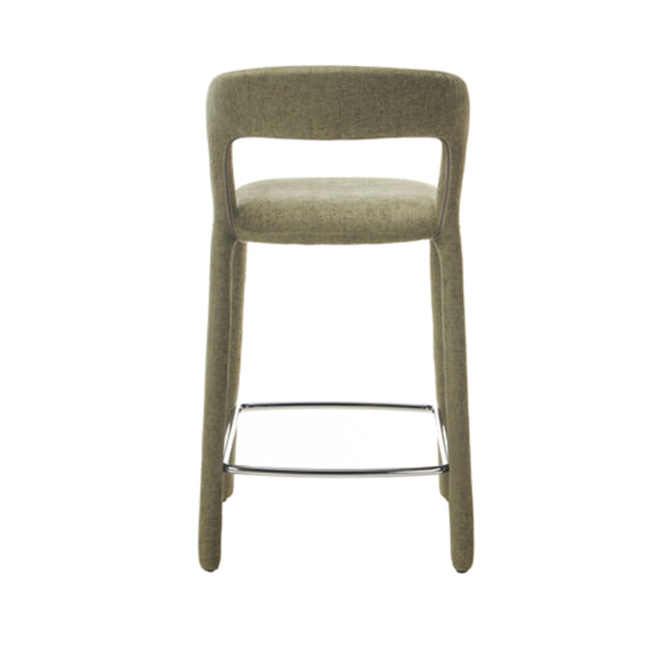 Faro: Bar Stool Olive Fabric
