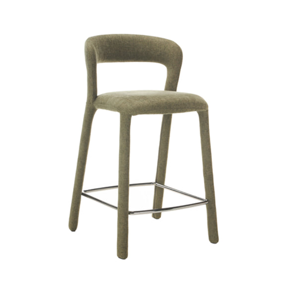 Faro: Bar Stool Olive Fabric