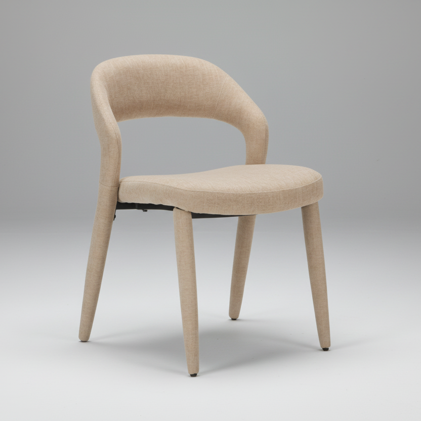 Faro : Dining Chair Beige Fabric