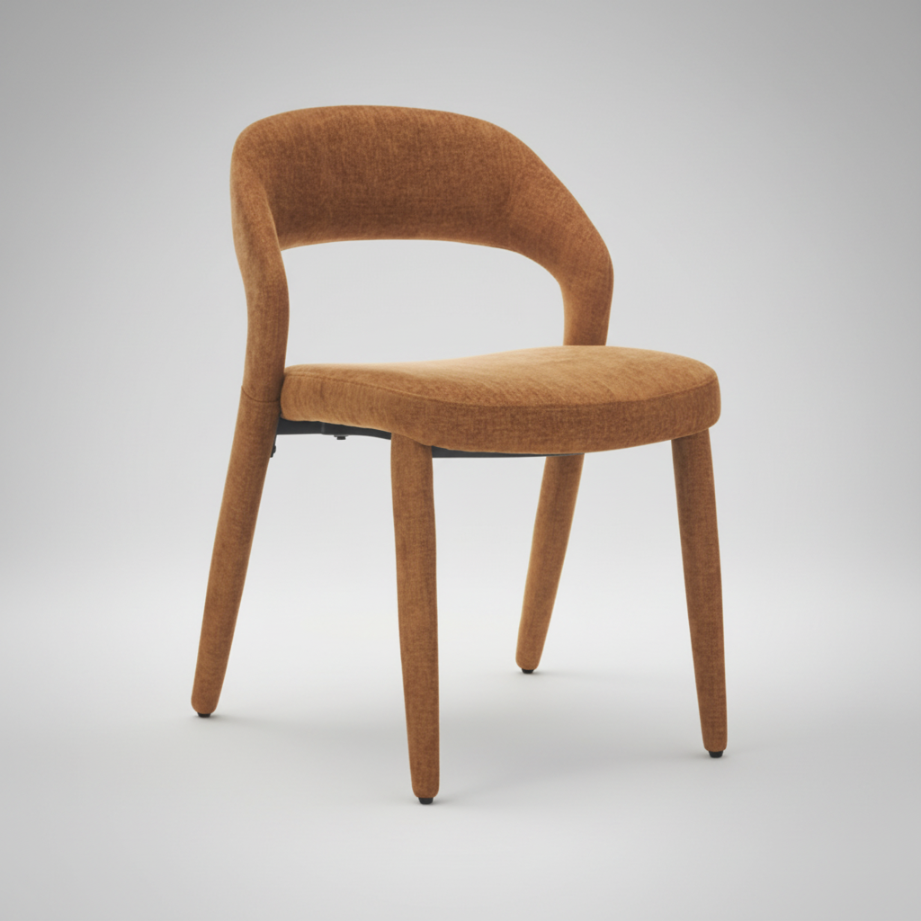 Faro : Dining Chair Copper Fabric