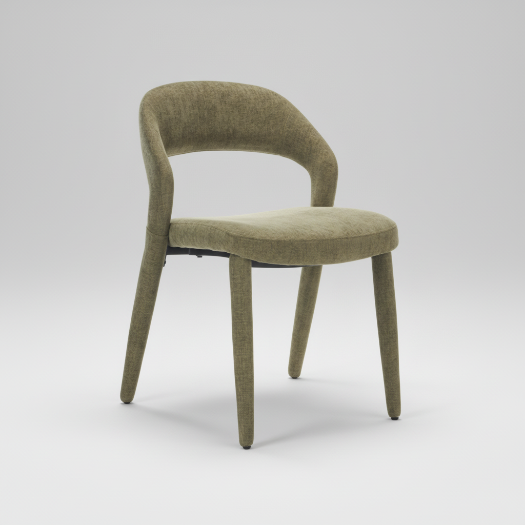 Faro : Dining Chair Olive Fabric