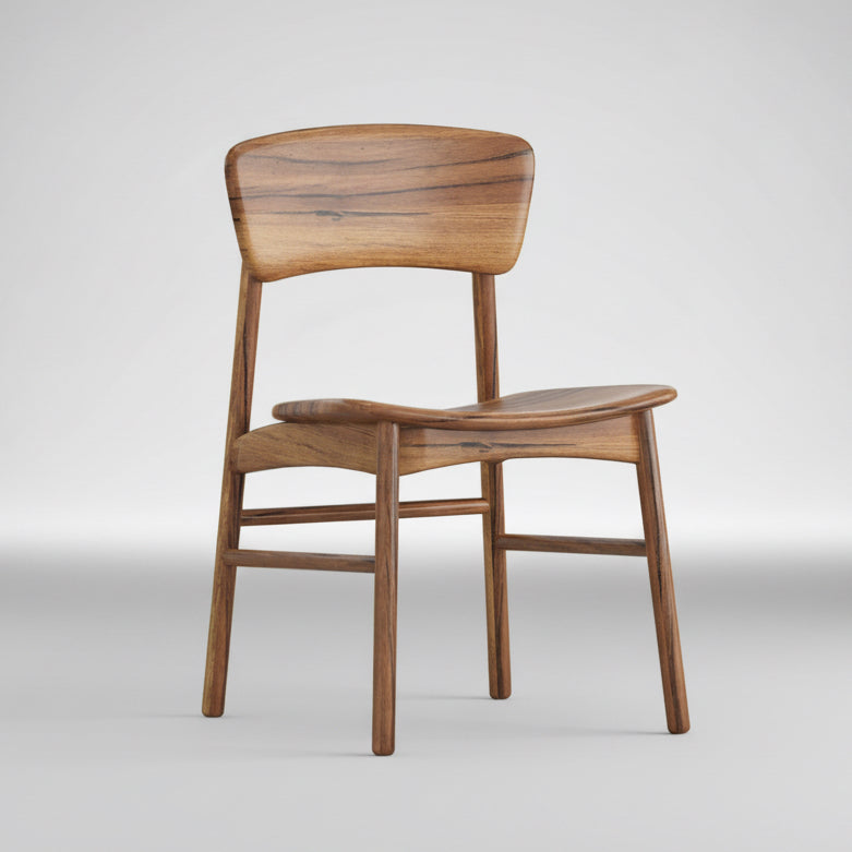 Finn : Dining Chair Marri Timber Solid Seat