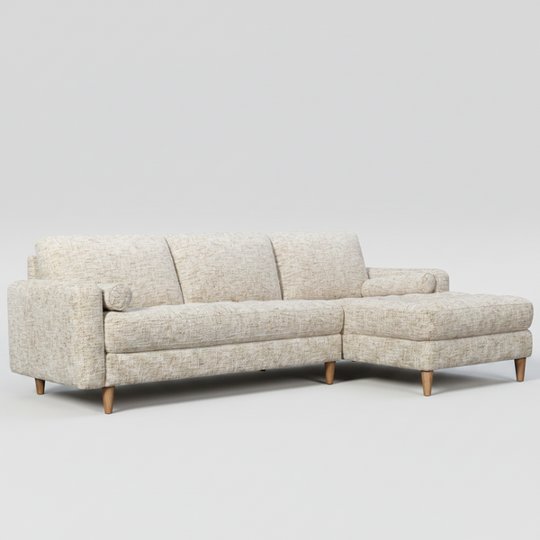 Flynn : 2.5 Seater Chaise Sofa Fabric