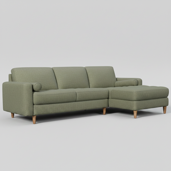Flynn : 2.5 Seater Chaise Sofa Fabric