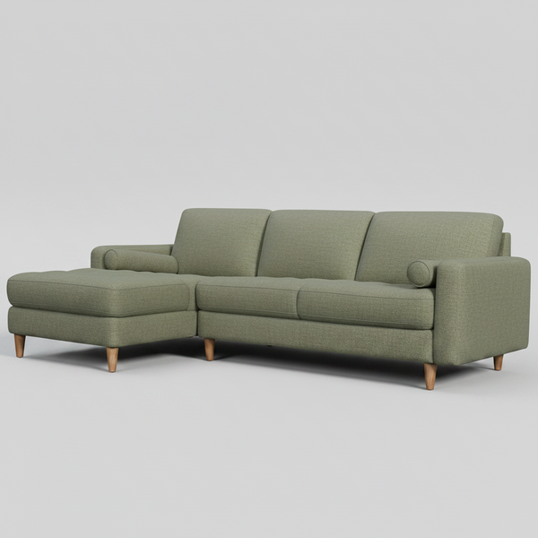Flynn : 2.5 Seater Chaise Sofa Fabric