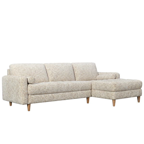 Flynn : 2.5 Seater Chaise Sofa Fabric