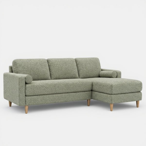 Flynn : 2.5 Seater Chaise Sofa Fabric
