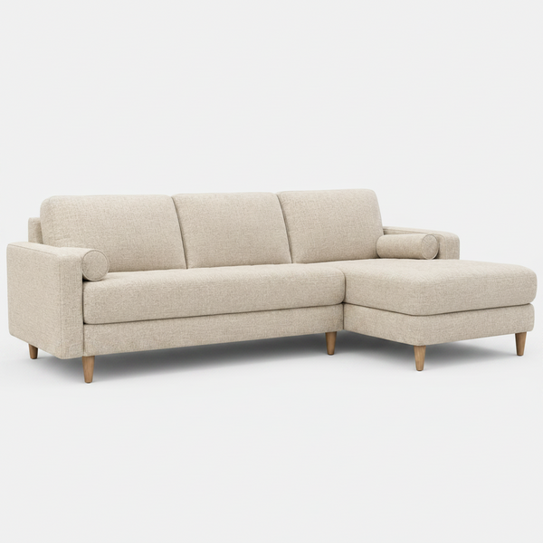 Flynn : 2.5 Seater Chaise Sofa Fabric