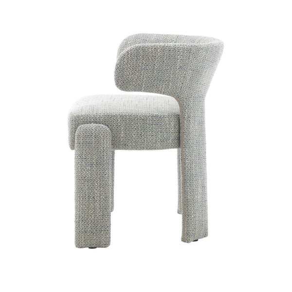 Geneva : Dining Chair Blue Grey Fabric