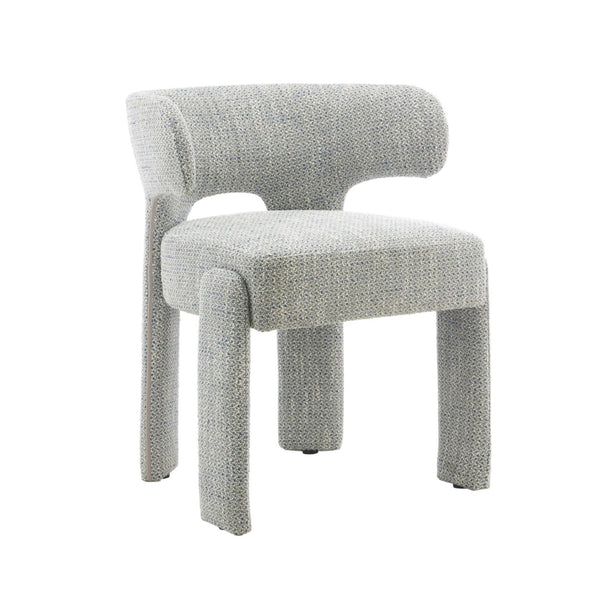 Geneva : Dining Chair Blue Grey Fabric