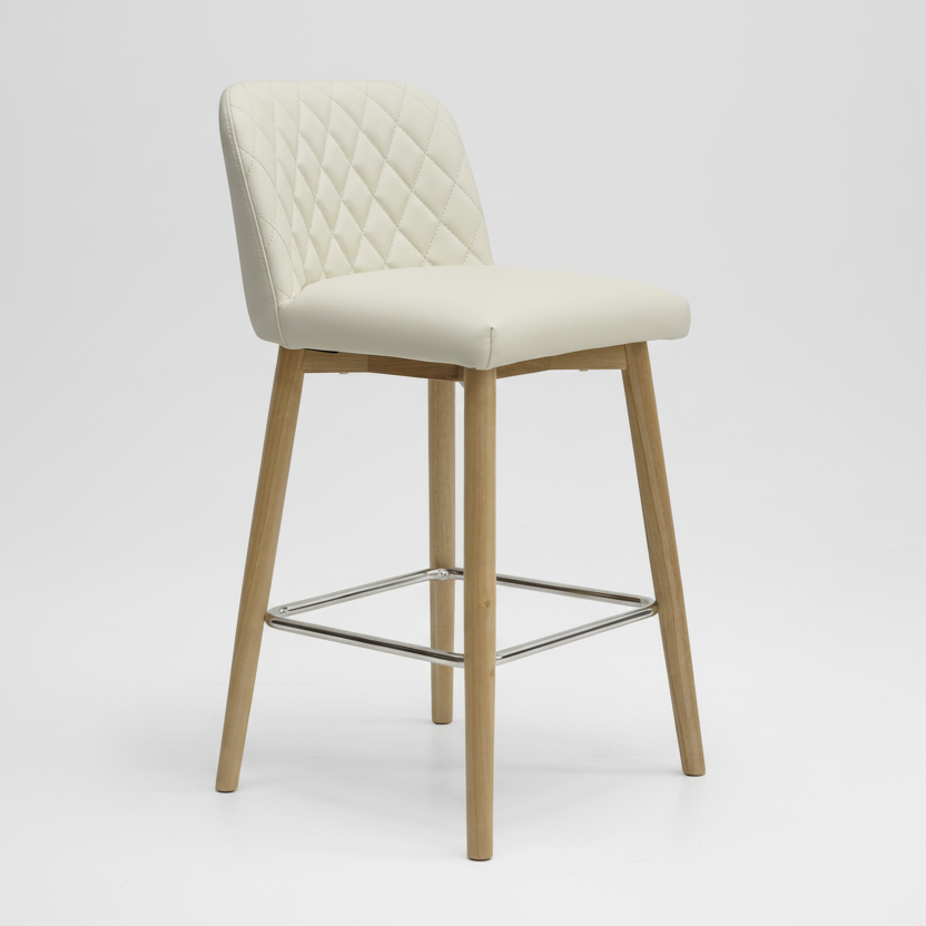 Grace : Bar Stool in Lamb Leather