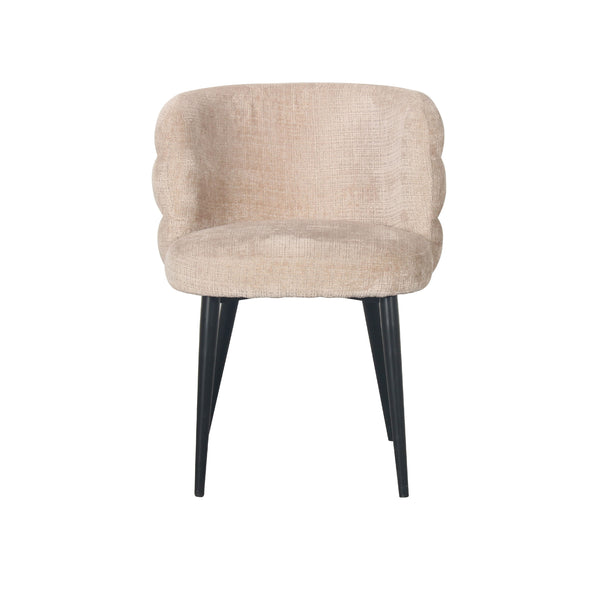 Greta : Dining Chair Latte Fabric