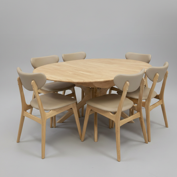 York: Round Extension Dining Setting