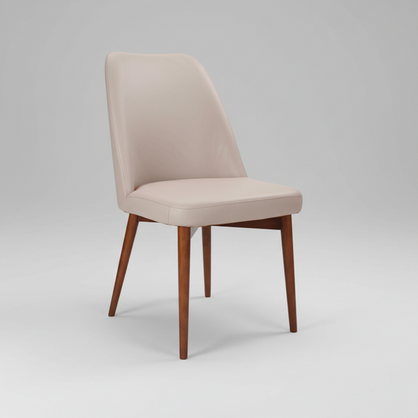 Jasper : Dining Chair Light Mocha Leather