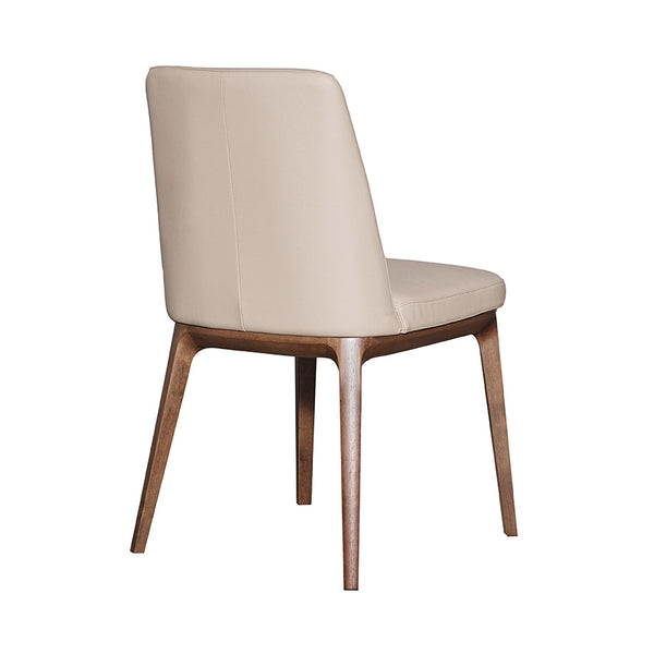 Juno : Dining Chair Light Walnut / Clay Leather