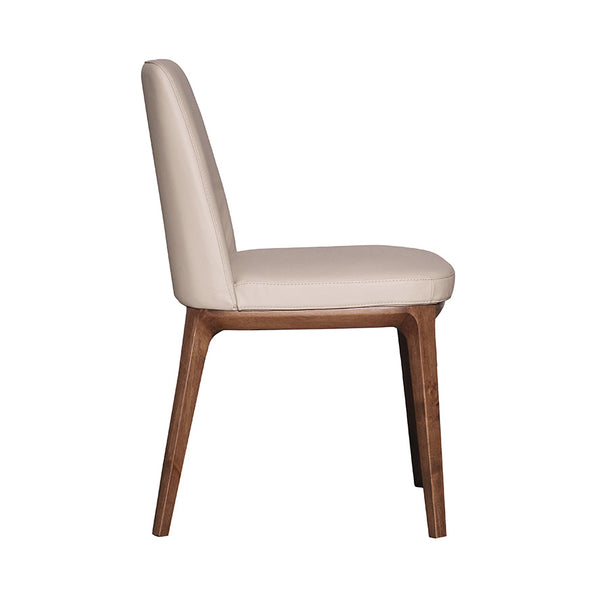 Juno : Dining Chair Light Walnut / Clay Leather