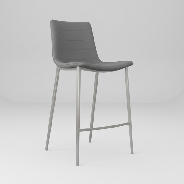 Kenzy : Bar Stool Grey PU
