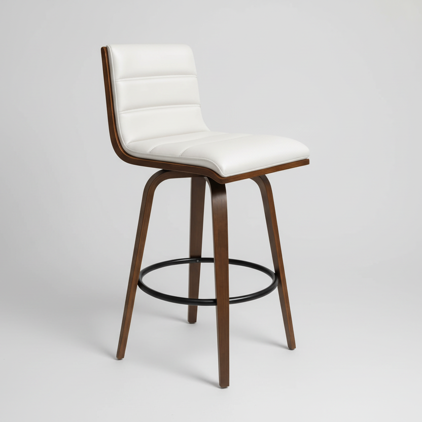 Knox : Bar Stool White Seat
