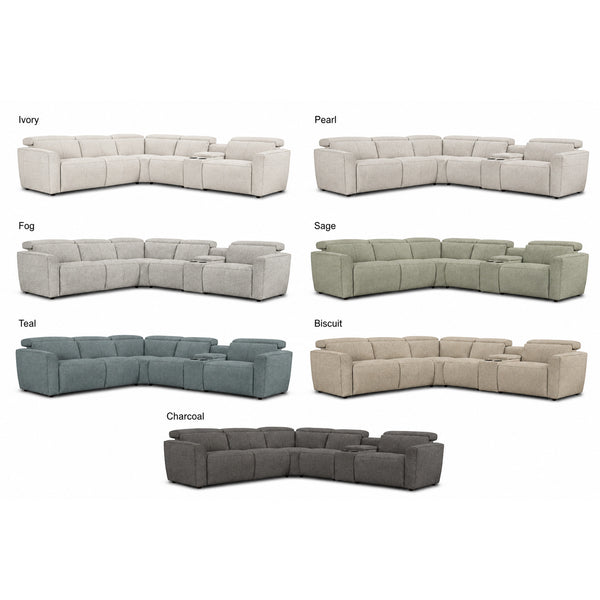 Kove: Modular Corner Sofa Electric Recliner in Fabric