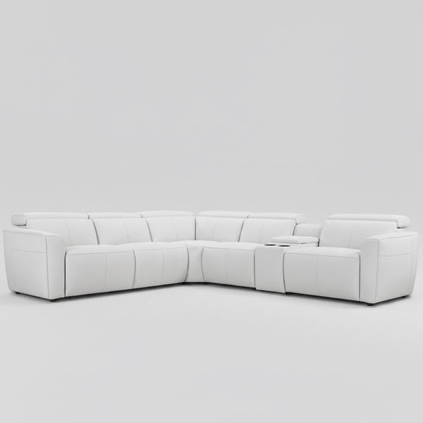 Kove: Modular Corner Sofa Electric Recliner in Leather