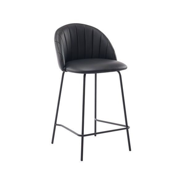 Kudu : Bar Stool Black Pu