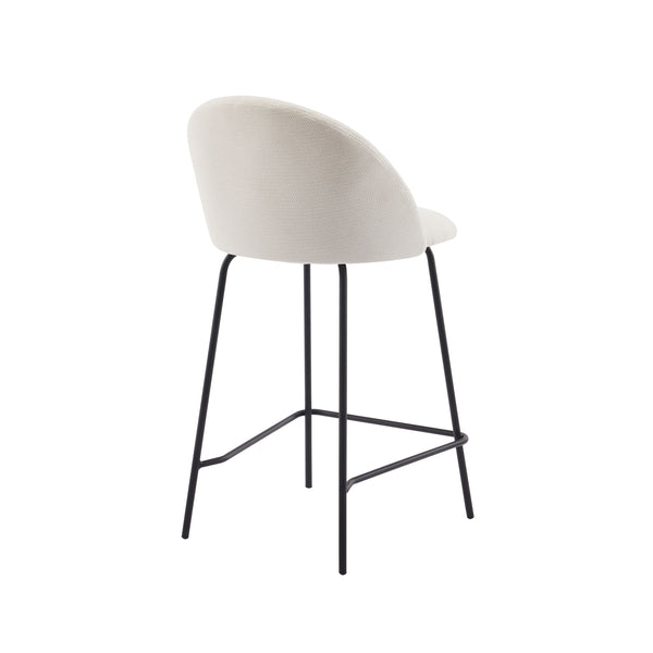 Kudu : Bar Stool Ivory Fabric