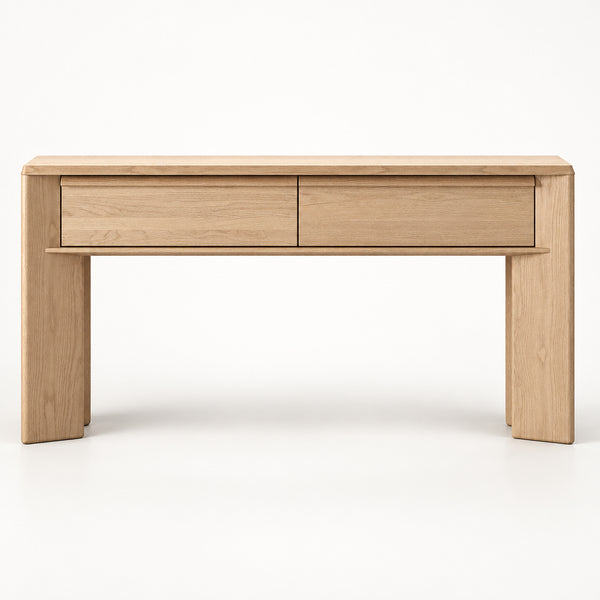 Penny : Console Table Crema Oak Timber 1.5m